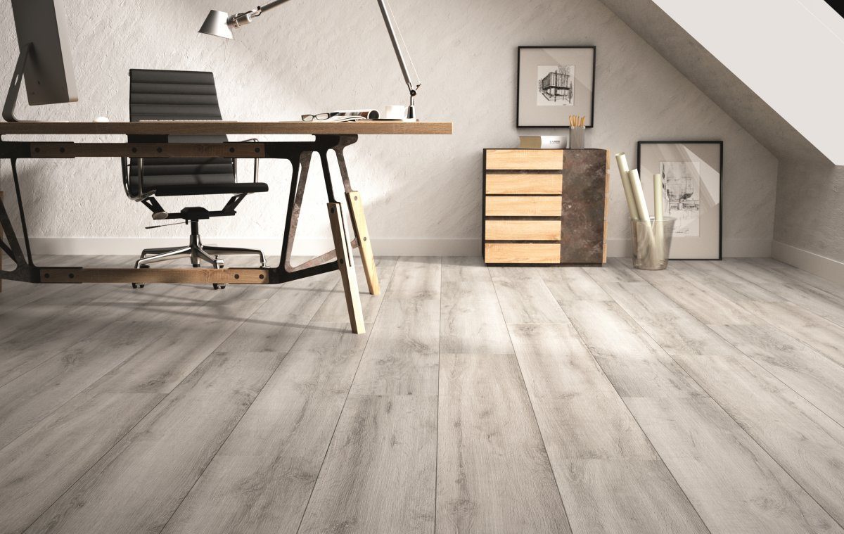 Cómo combinar suelos laminados blancos y grises