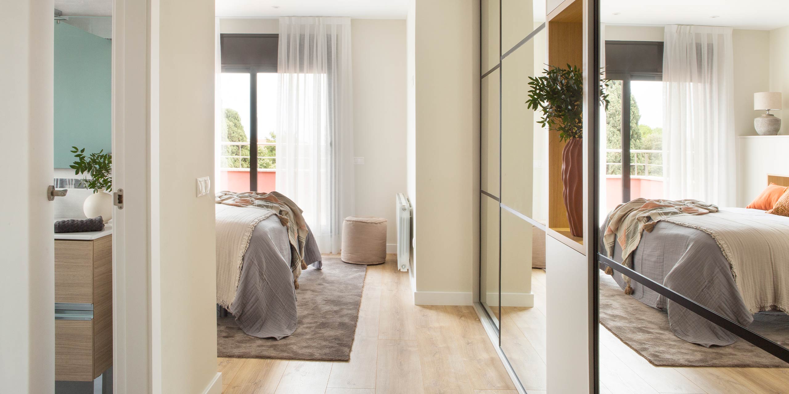 Dormitorio Suite con armario espejo