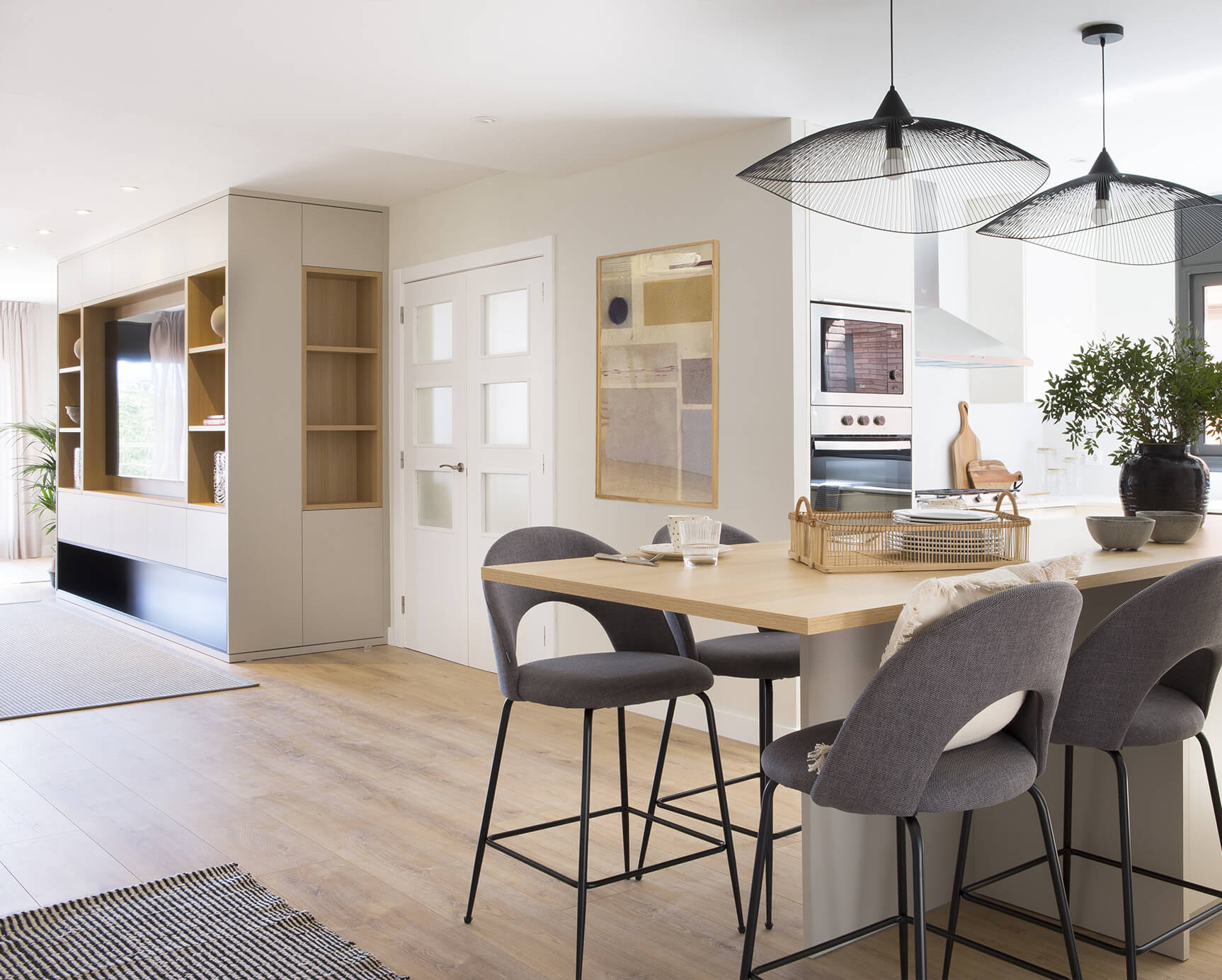 Integrar cocina a medida en salón