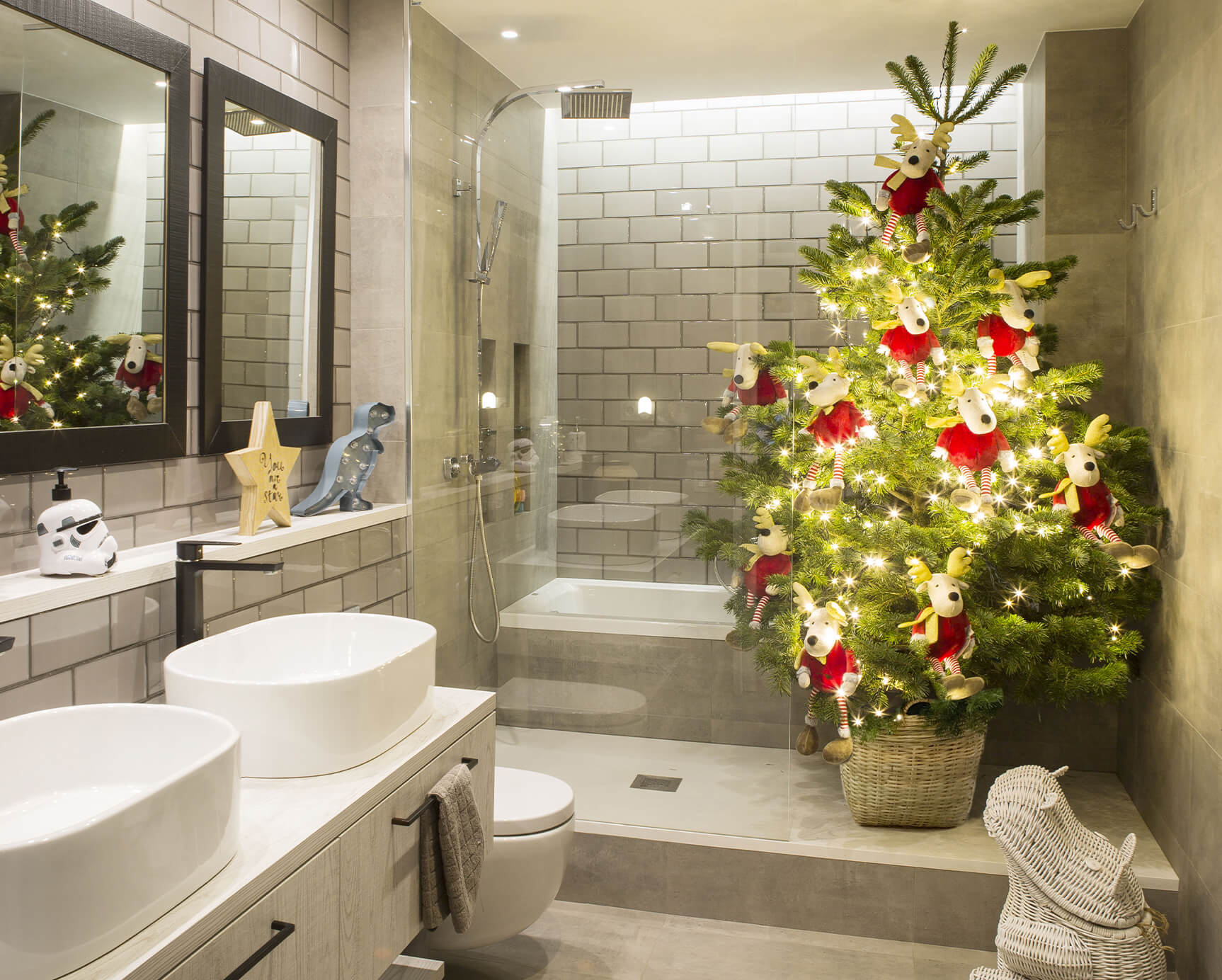 Decoración de piso en Navidad Decoración de piso en Navidad