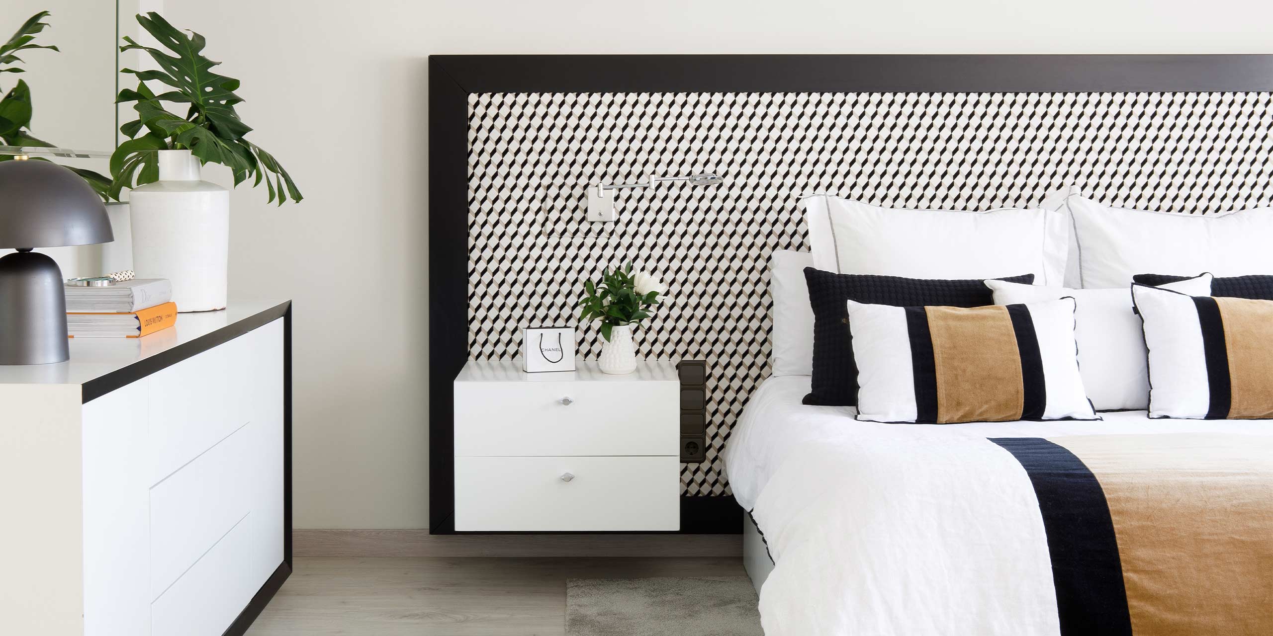 Habitación interior decorada