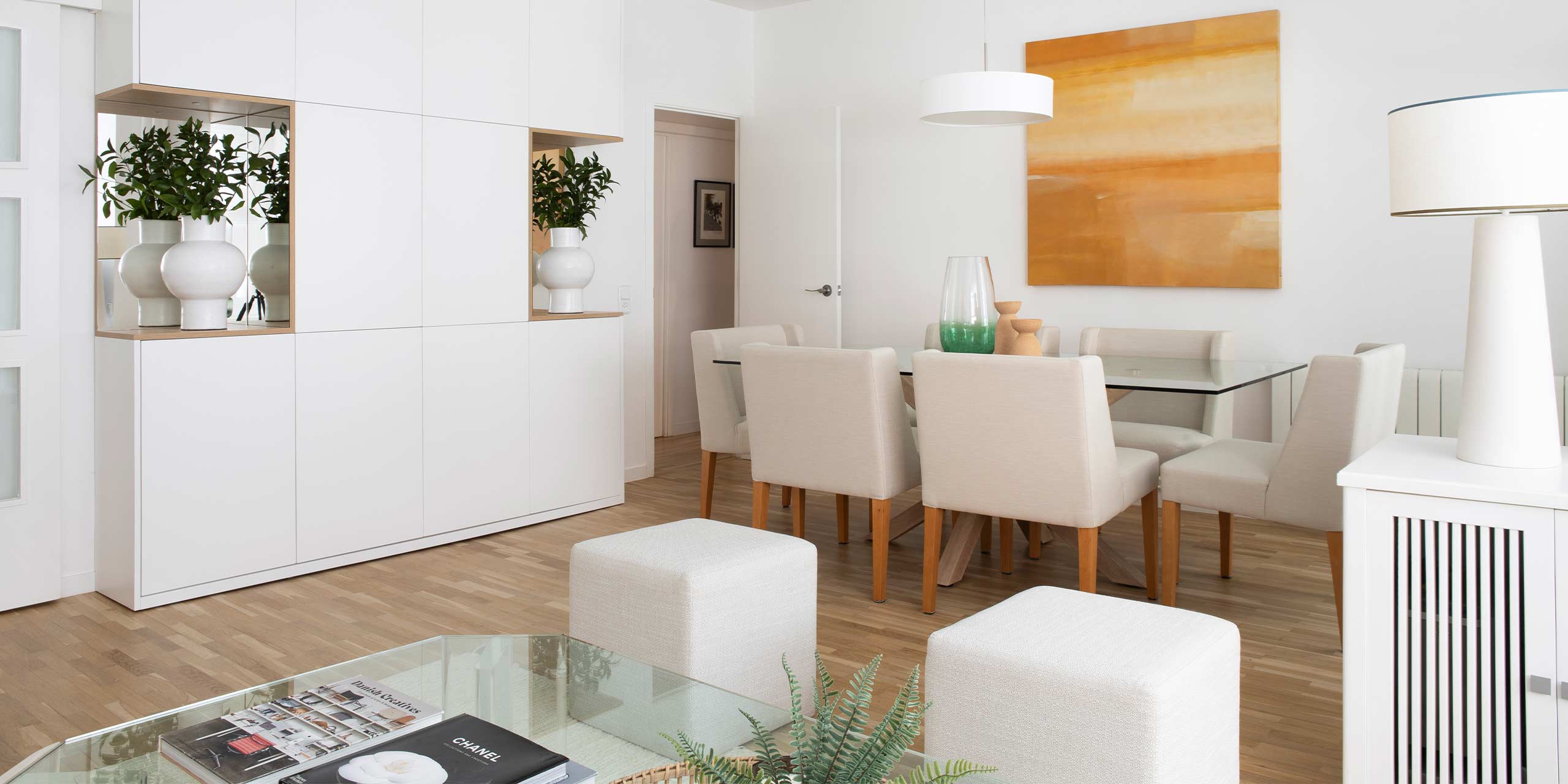Salón comedor decorado