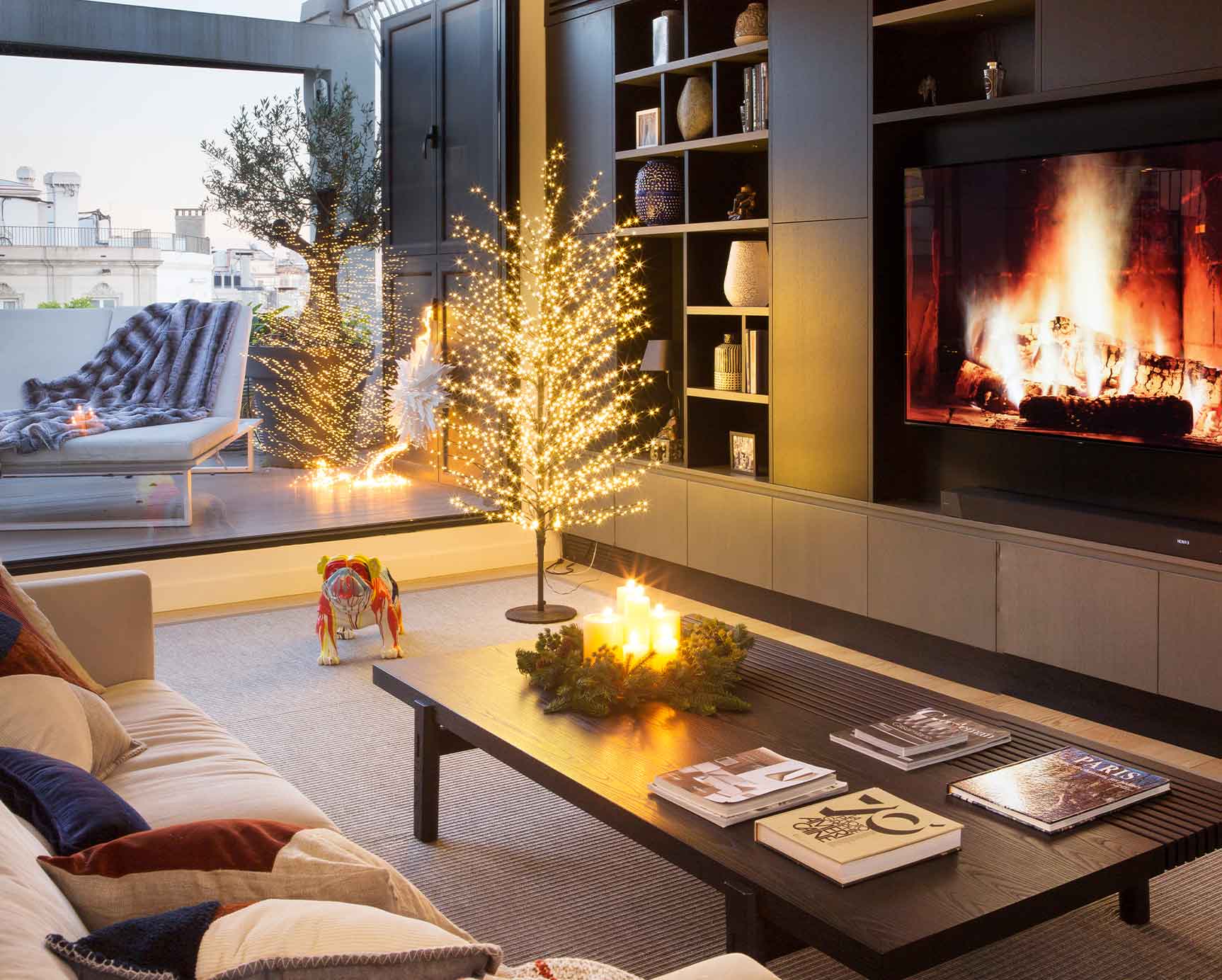 Vivienda decorada en Navidad Vivienda decorada en Navidad
