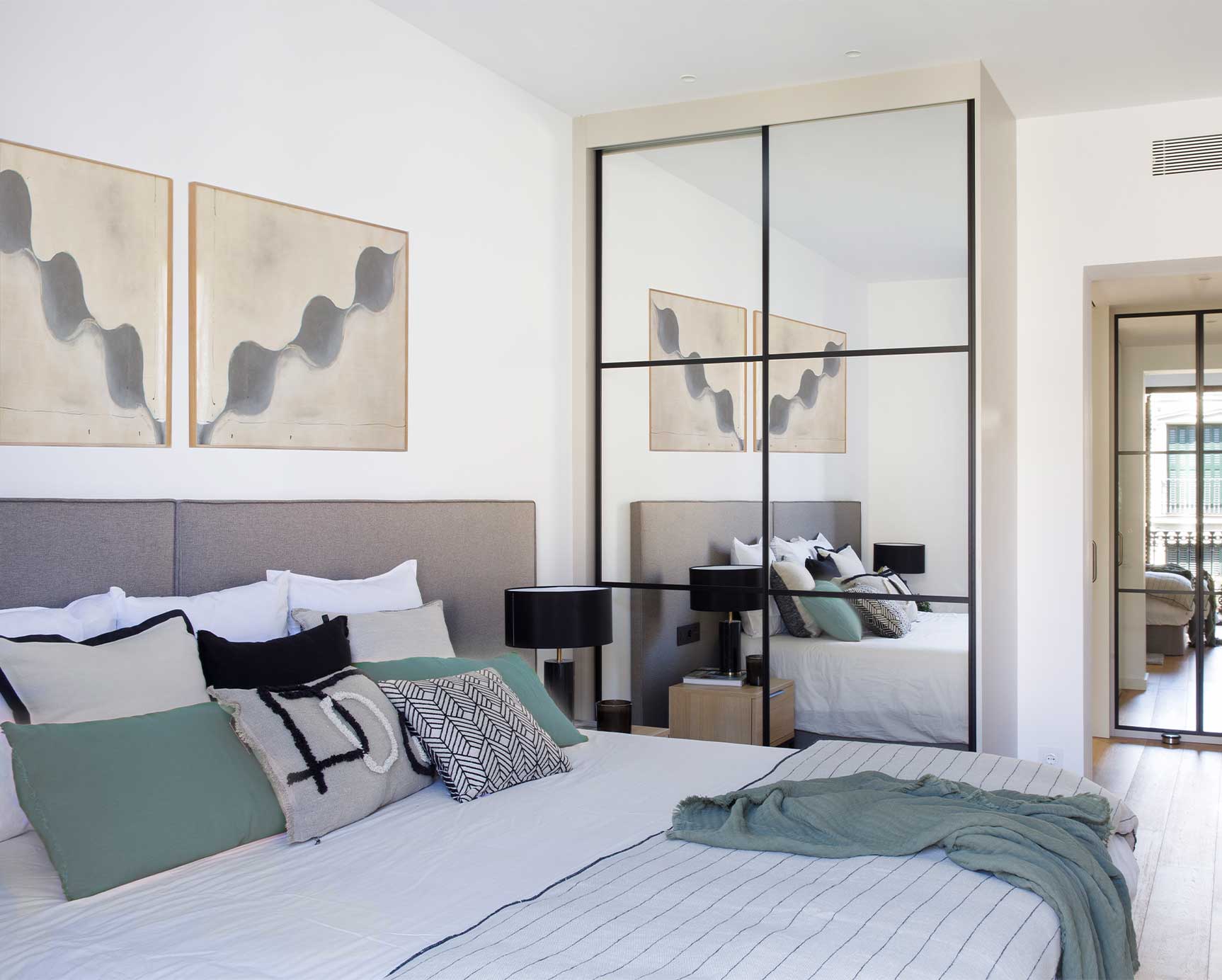Decoración de habitación en invierno