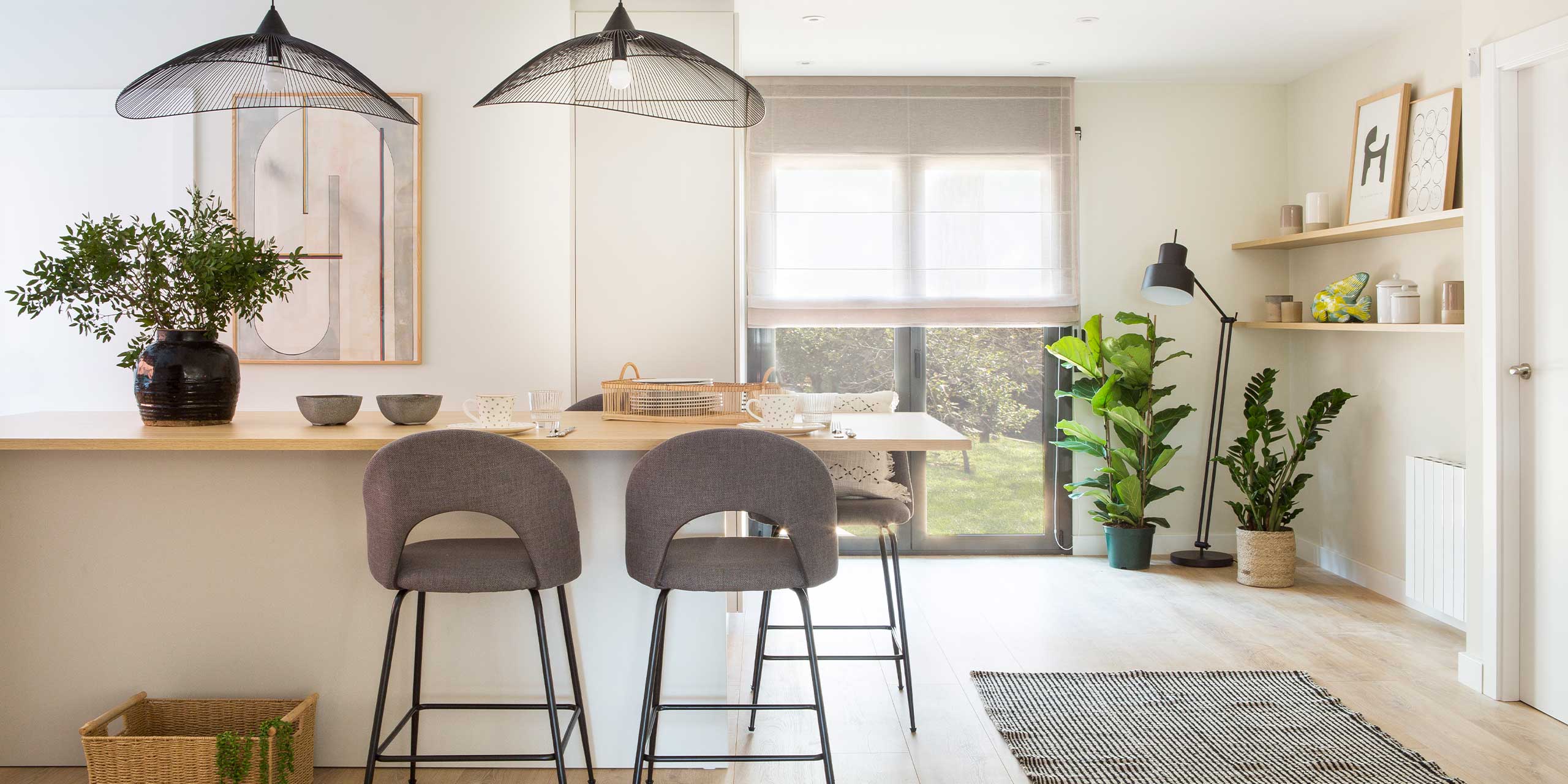 Salón interior con Plantas