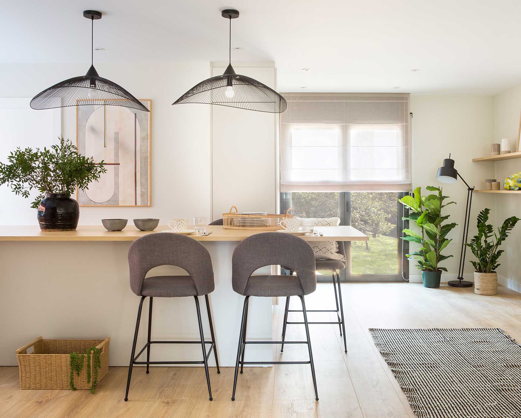Salón interior con Plantas