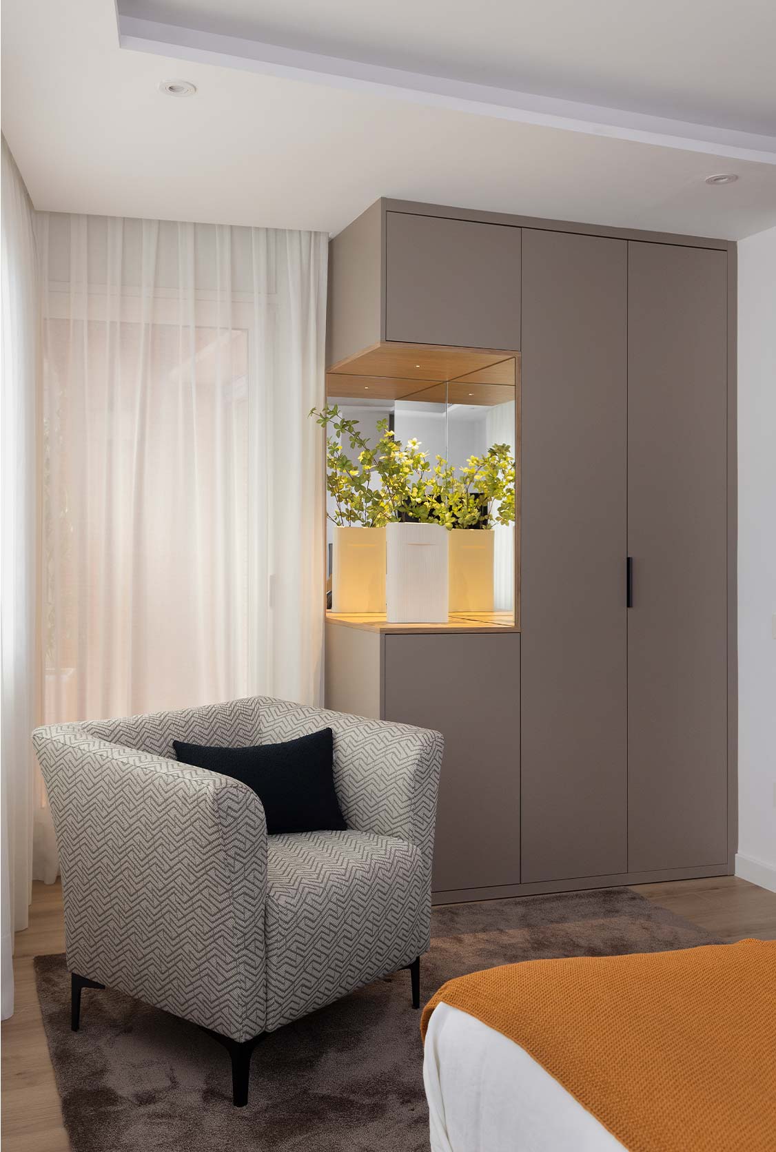 Armario de diseño en habitación