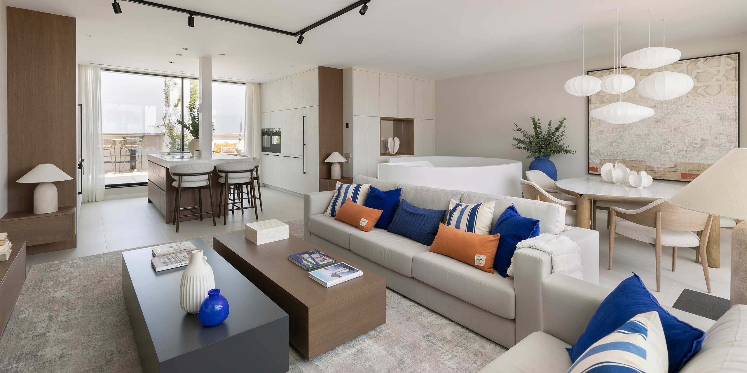 Renovated and decorated living room