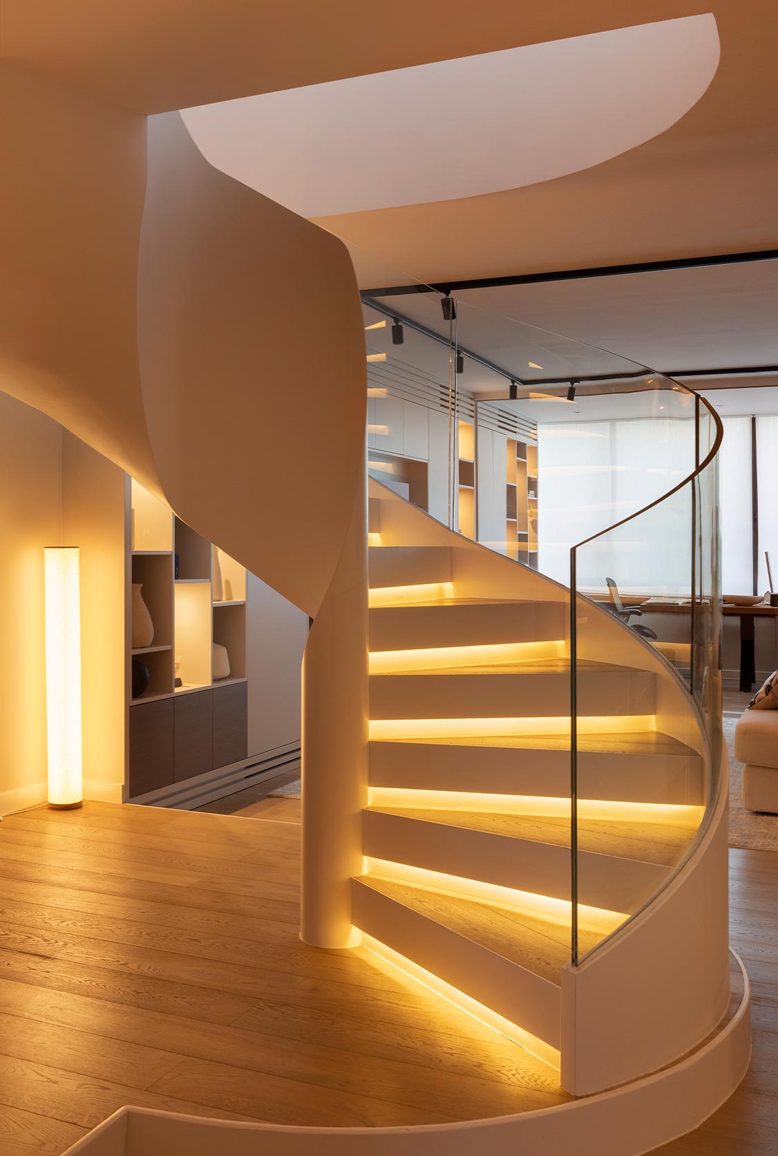 Illuminated staircase